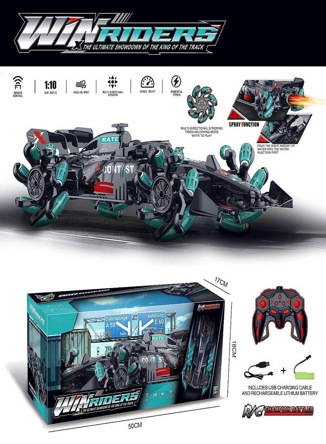 Bhavenu Hand Sensor Stunt Toy Car Remote Control Smoke Car with LED Lights for Kids 1:14 Fog Stunt Drift Rc Car High Speed Racer Remote Control 25KM/H 2.4Ghz 360° Rotation Fast Stunt Toy Car,Multi - Image 3